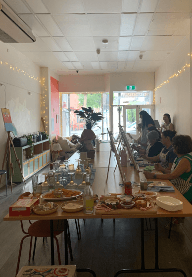 Mothers' Day Bouquet Paint and Sip Event