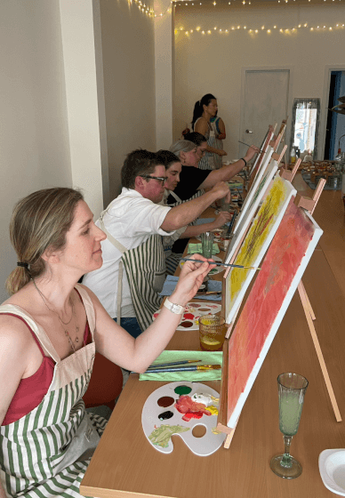 Mothers' Day Bouquet Paint and Sip Event