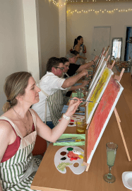 Mothers' Day Bouquet Paint and Sip Event