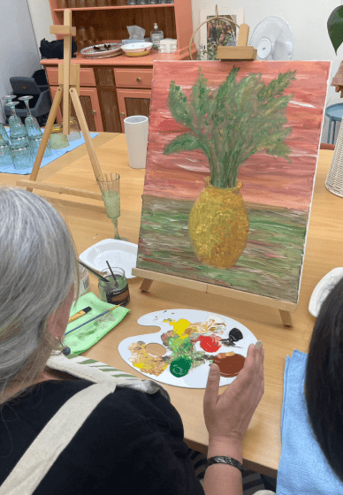 Mothers' Day Bouquet Paint and Sip Event