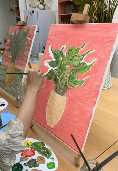 Mothers' Day Bouquet Paint and Sip Event