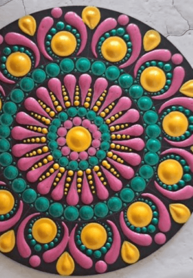 Mother's Day Dot Mandala Class: Paint and Sip BYO