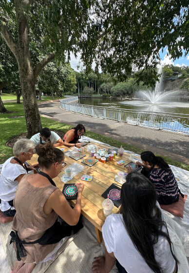 Mother's Day Dot Mandala Class: Paint and Sip BYO