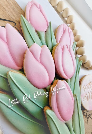 【チューリップ】 Tulip Cookie Decorating Ideas Tulip Cookie Cutter Cookie