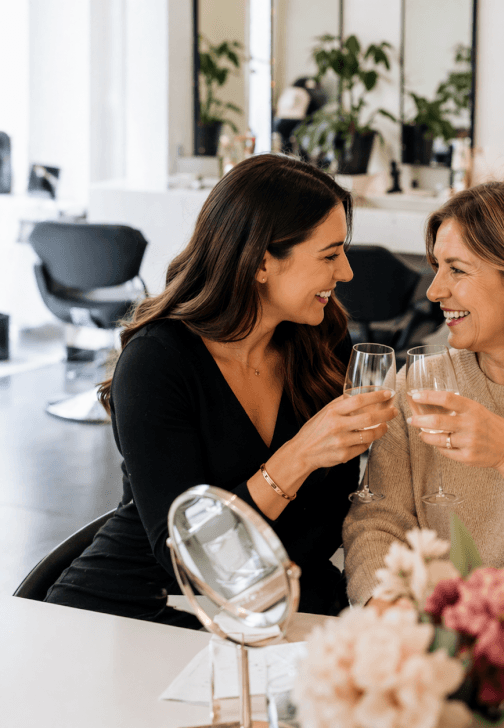 Mother's Day Makeup and Sip Class