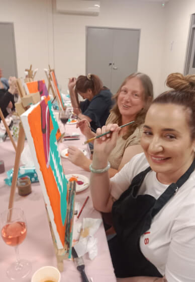 Mother's Day Paint Hydrangeas and Sip Class
