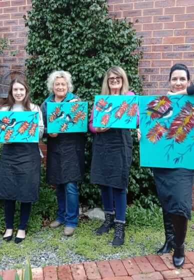 Mother's Day Paint Hydrangeas and Sip Class