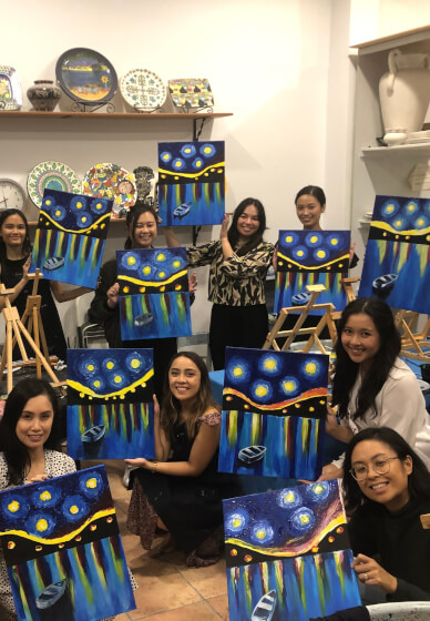 Mothers Day Paint N Sip Canvas Painting Workshop