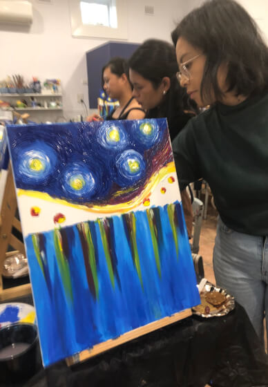 Mothers Day Paint N Sip Canvas Painting Workshop