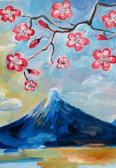 Mother's Day Paint N Sip Class: Cherry Blossoms