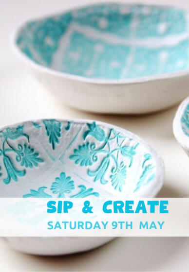 Mother's Day Pottery Workshop ‘Sip and Create'