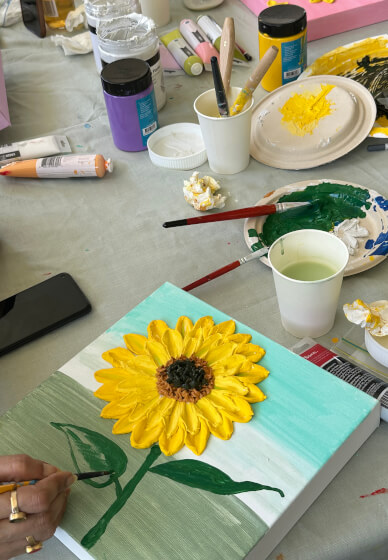 Mother's Day Texture Art Paint and Sip (BYO) Class