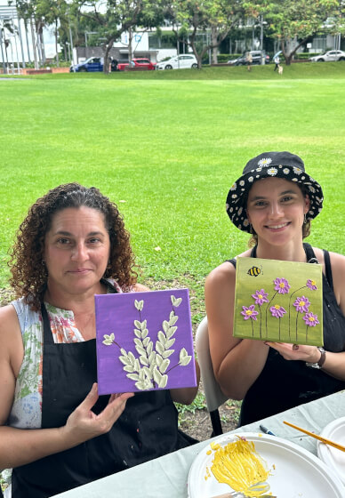 Mother's Day Texture Art Paint and Sip (BYO) Class