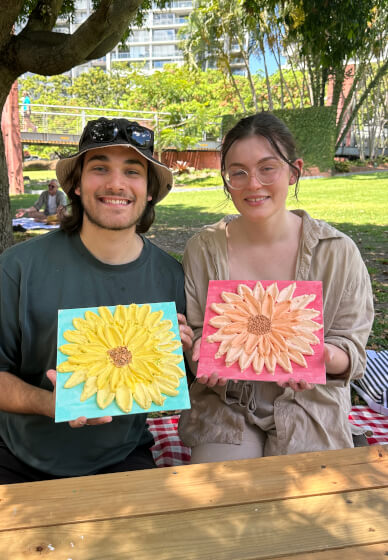 Mother's Day Texture Art Paint and Sip (BYO) Class