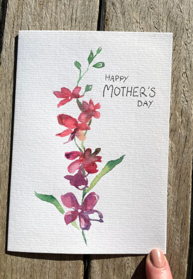 Mother's Day Workshop for Kids: Handmade Watercolour Cards