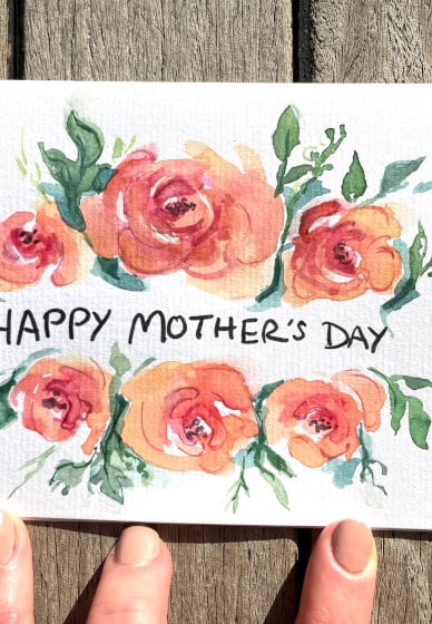 Mother's Day Workshop for Kids: Handmade Watercolour Cards
