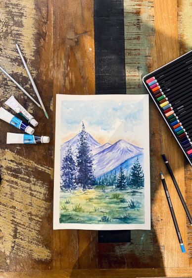 Mountain Landscape Watercolor Workshop