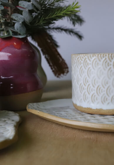 Mug and Cake Plate Pottery Class