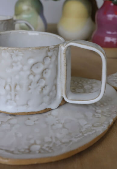 Mug and Cake Plate Pottery Class