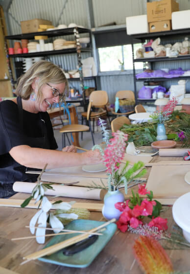 Mug and Cake Plate Pottery Class