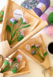 Multiheaded Rose Bouqet Crochet Class in Brisbane