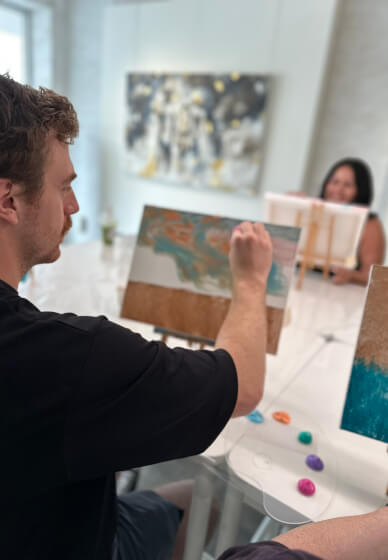 Mum and Me Freestyle Paint Workshop | School Holiday Edition