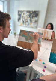 Mum and Me Freestyle Paint Workshop | School Holiday Edition