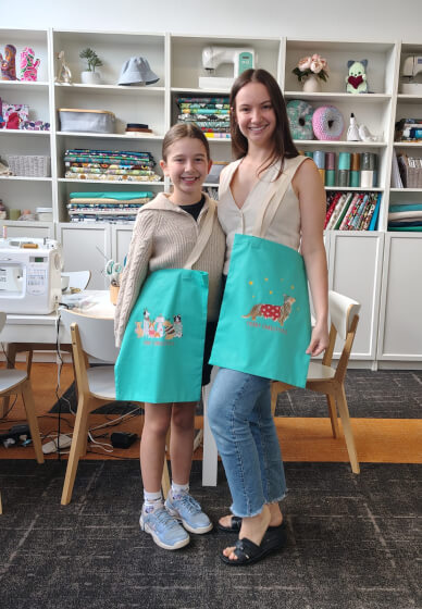 Mum and Me Sewing and Tea Family Workshop
