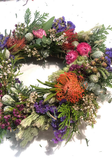 Native and Wildflower Christmas Wreath Making Workshop