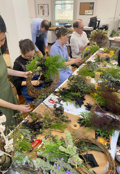 Native and Wildflower Christmas Wreath Making Workshop