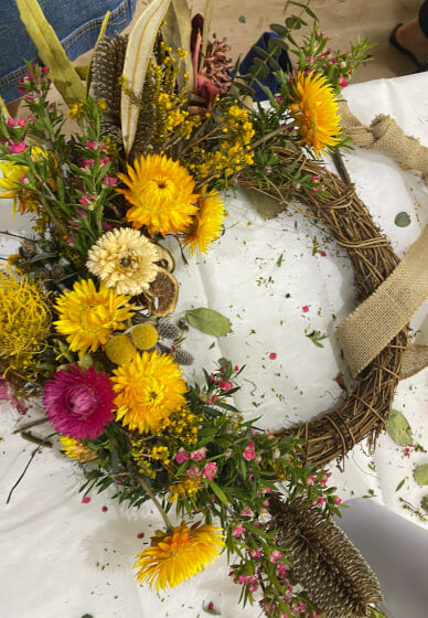 Native and Wildflower Christmas Wreath Making Workshop