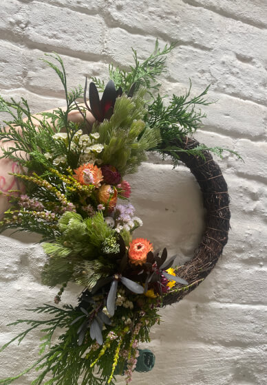 Native and Wildflower Christmas Wreath Making Workshop