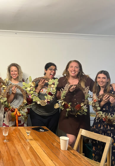 Native Flower Wreath Making Class