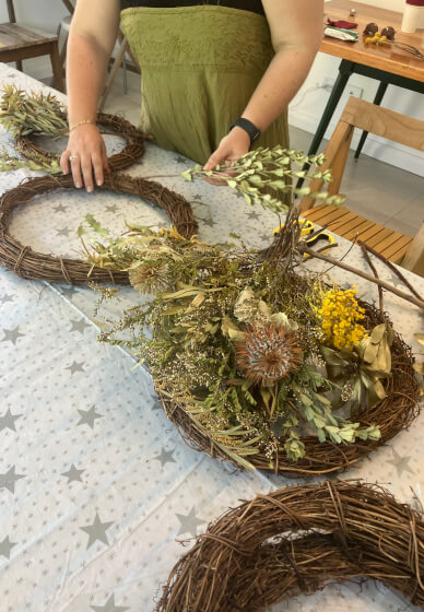 Native Flower Wreath Making Class