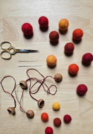 Needle Felted Acorn Workshop