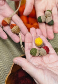 Needle Felted Acorn Workshop