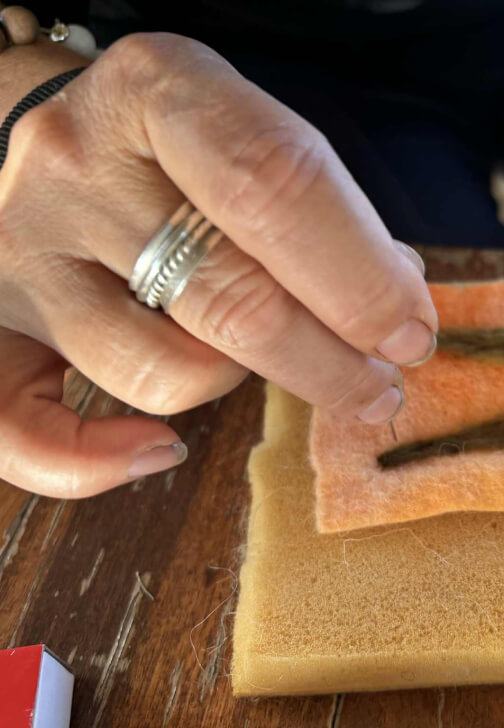 Needle Felted Matchstick Cover Workshop