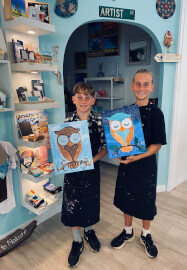 Nighttime Owl Acrylic Painting Workshop