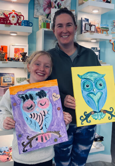 Nighttime Owl Acrylic Painting Workshop