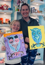 Nighttime Owl Acrylic Painting Workshop