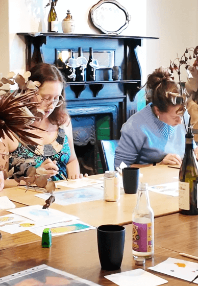 No Straight Lines Adult Art Class