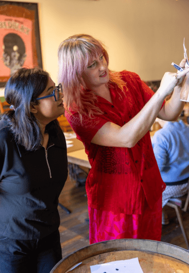 No Straight Lines Adult Art Class
