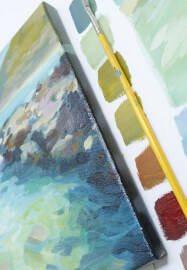 Noosa Fairy Pools Seascape Oil Painting Class
