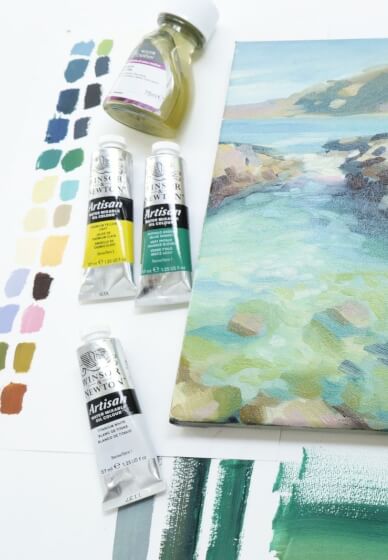 Noosa Fairy Pools Seascape Oil Painting Class
