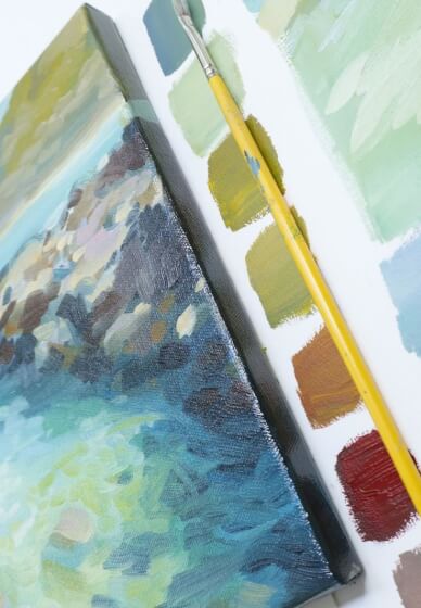 Noosa Fairy Pools Seascape Oil Painting Class