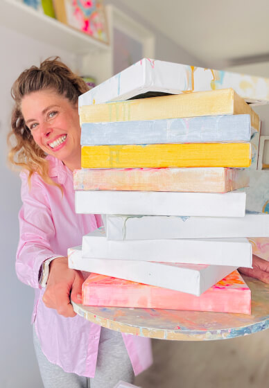 North Bondi Mobile Fluid Pouring Art Workshop for Kids