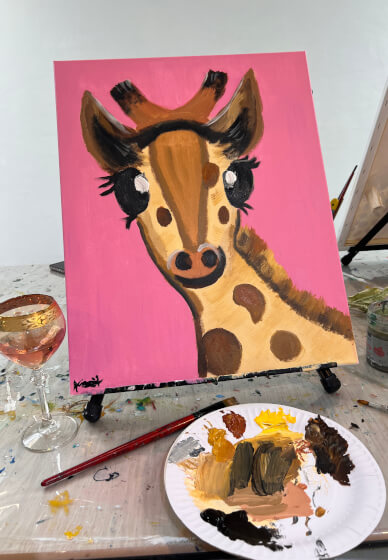 Nursery / Baby Shower Themed Paint and Sip Class