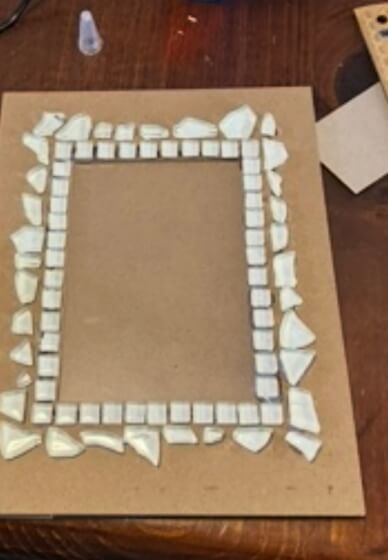 Ocean Blue Mosaic Frame Workshop