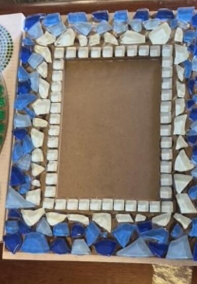 Ocean Blue Mosaic Frame Workshop
