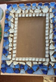 Ocean Blue Mosaic Frame Workshop